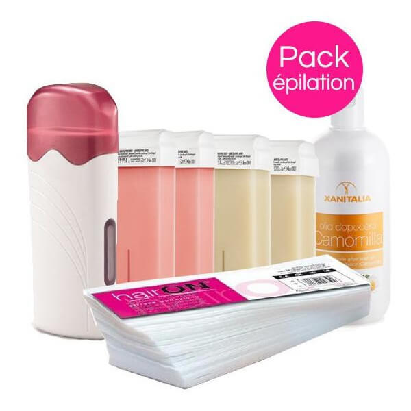 Pack Cire Roll'On Peaux Délicates Xanitalia Rose/Nacrée Roll'On