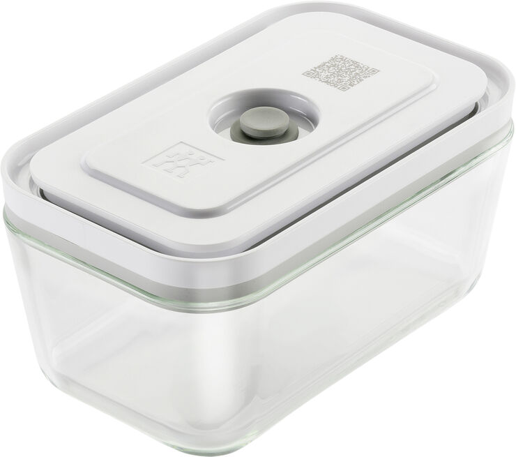 Zwilling Fresh & Save Vakuum beholder i glas str M Hvid & grå