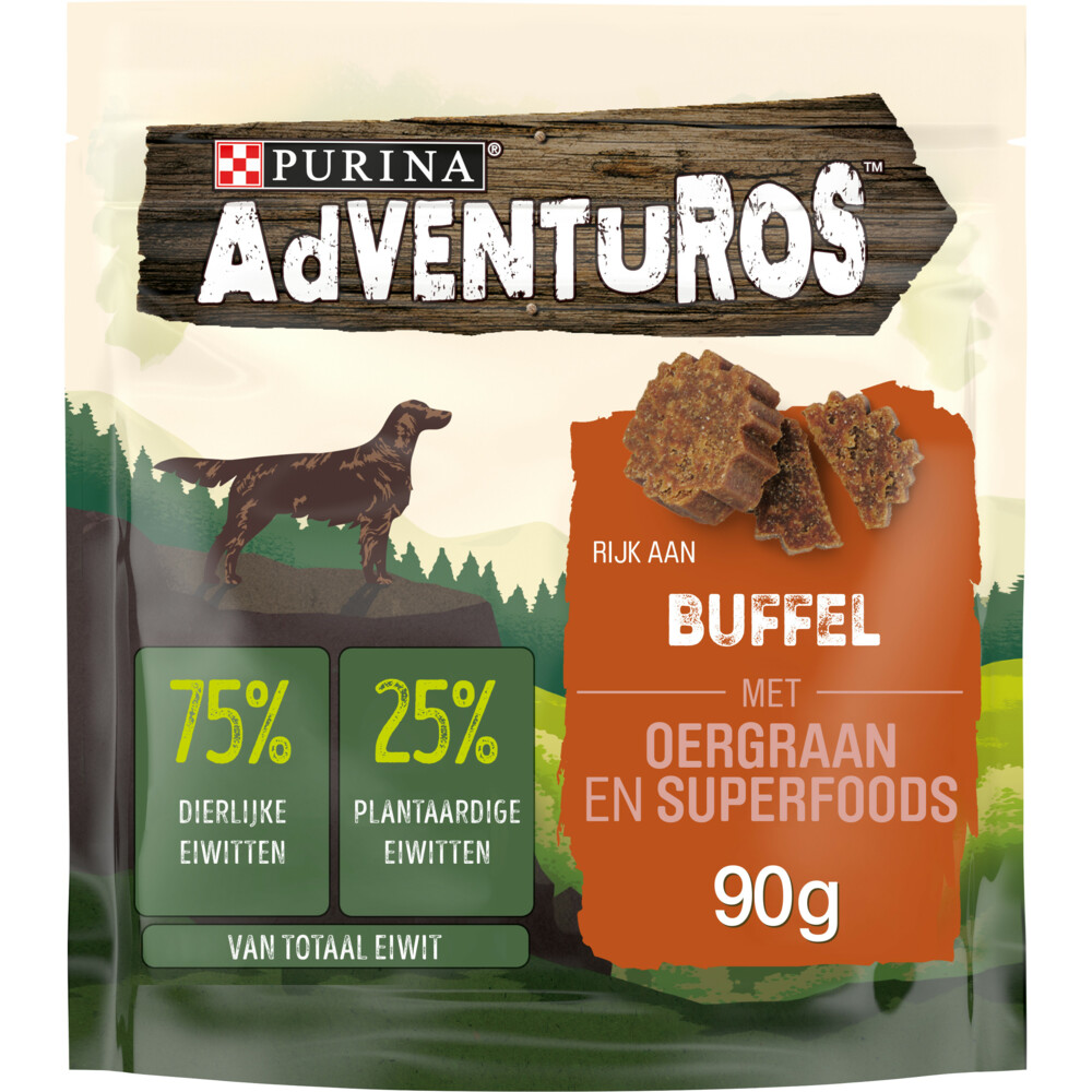 Adventuros Hondensnack Buffelsmaak90 gr