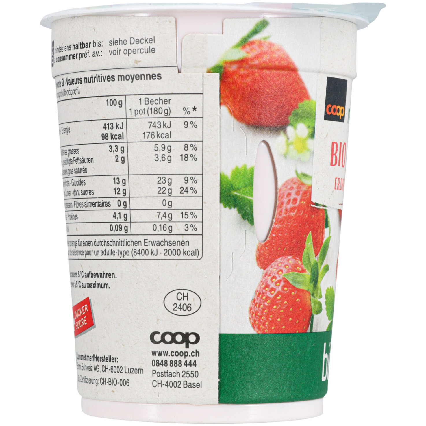 Naturaplan Bio Joghurt Erdbeere 2x180g