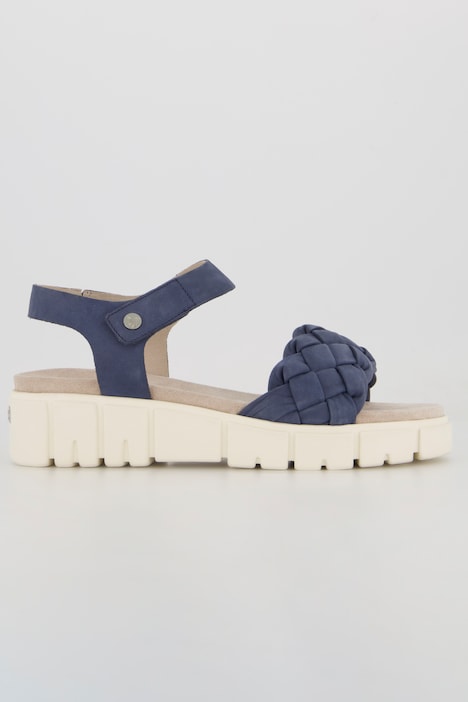 Caprice Leder-Sandalen, Plateausohle, Weite H