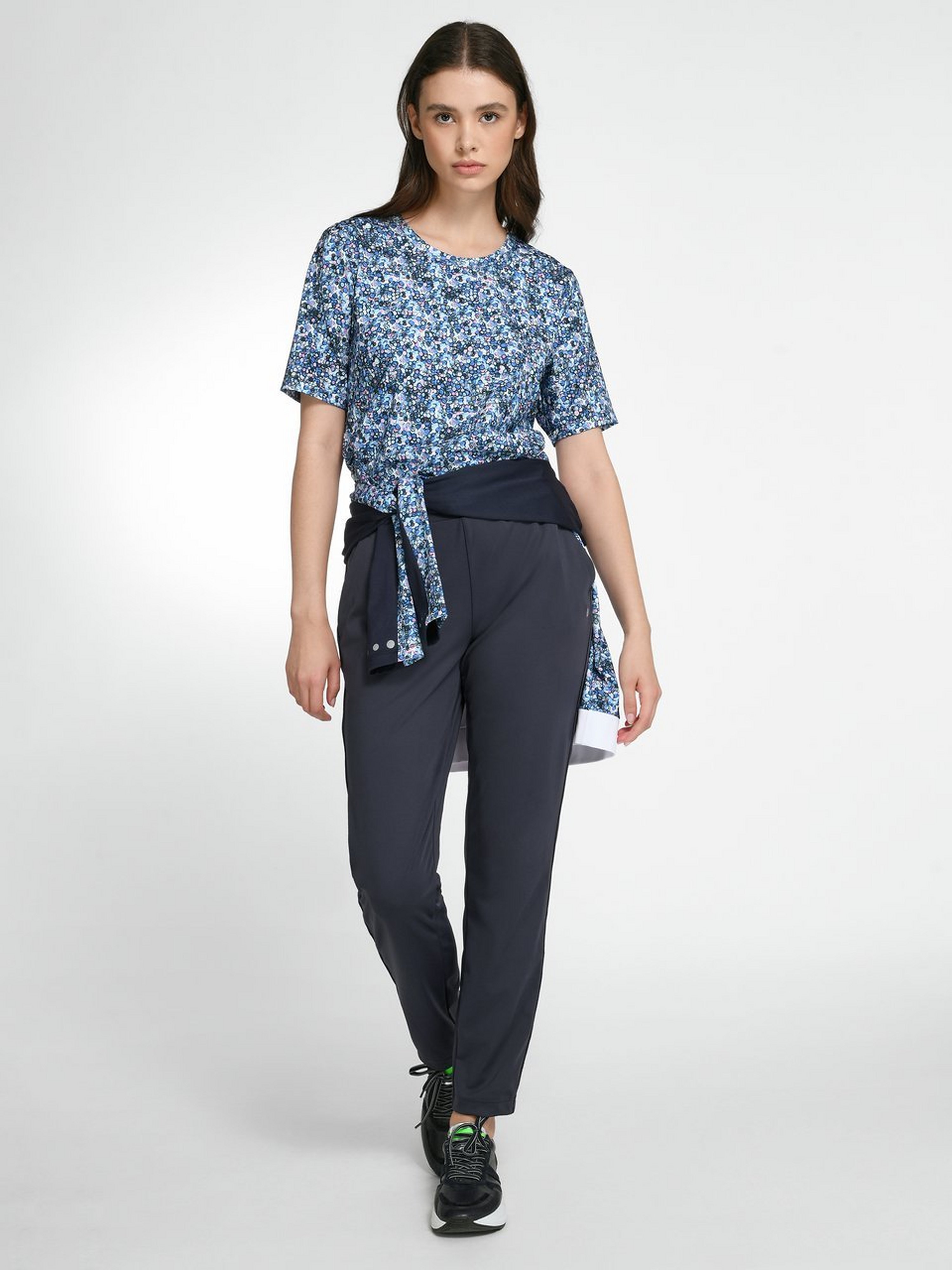 Rundhals-Shirt mit ­1/2-Arm