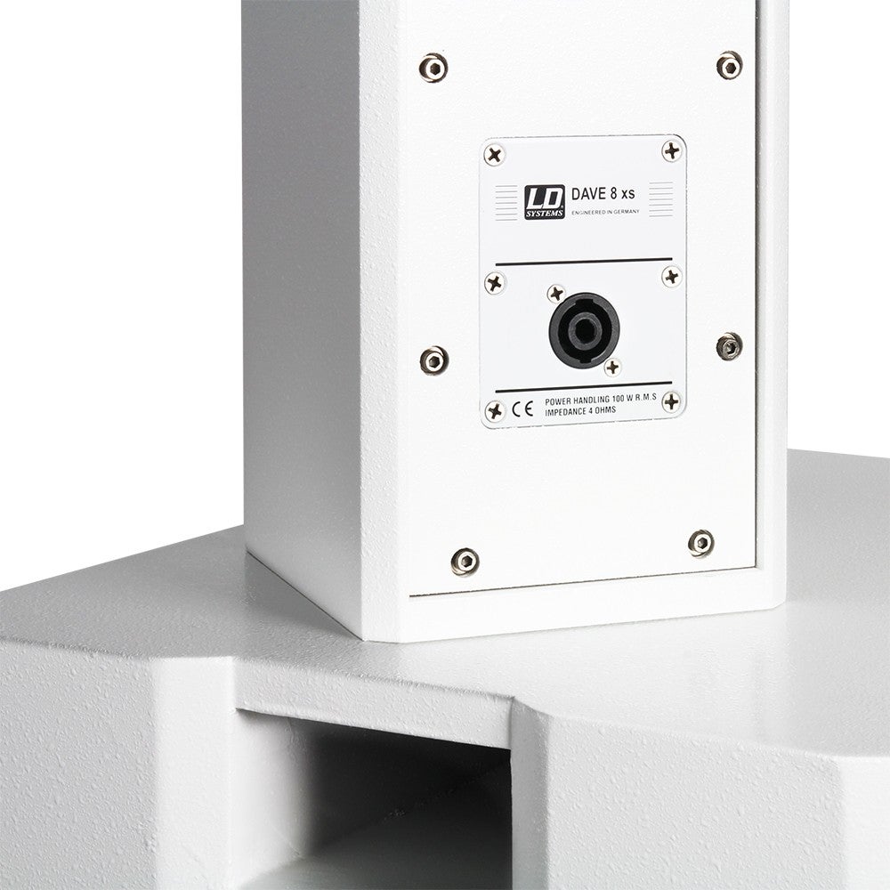 LD Systems Dave 8 XS W draagbaar PA-systeem wit