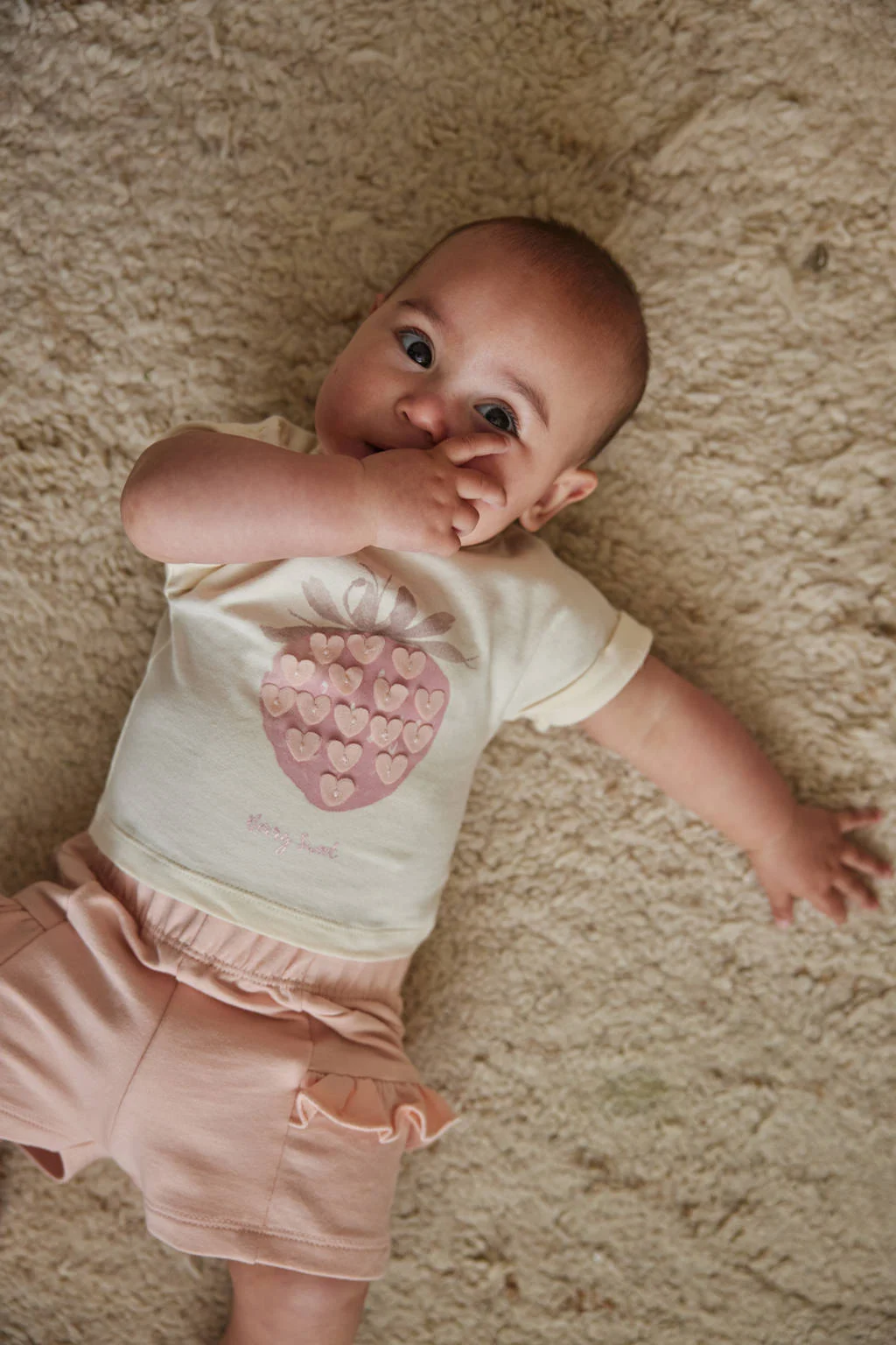 Dirkje shirt + broek lichtroze/ecru