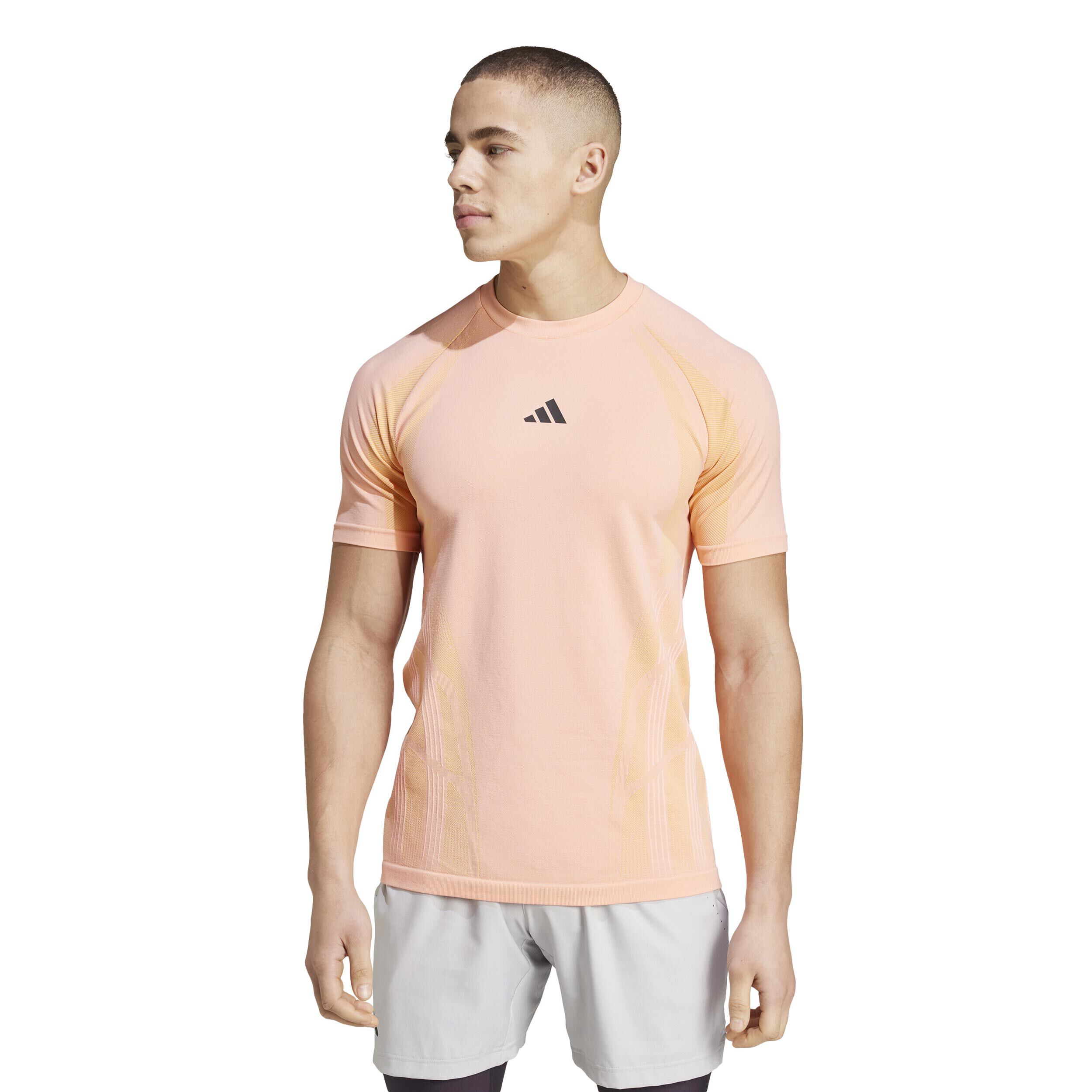 adidas Seamless Pro T-shirt Hommes - Abricot