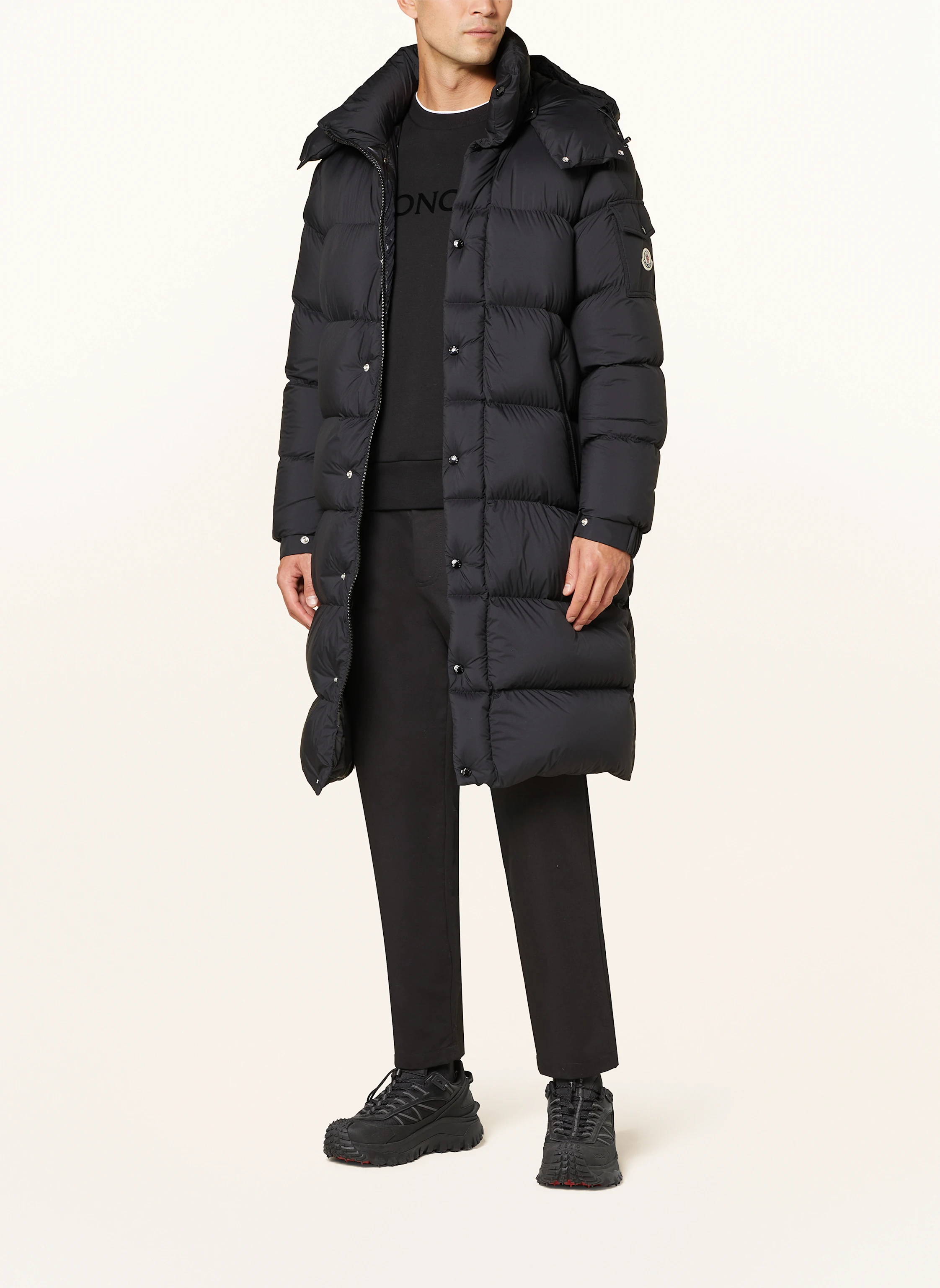 MONCLER Daunenmantel MISONET mit abnehmbarer Kapuze