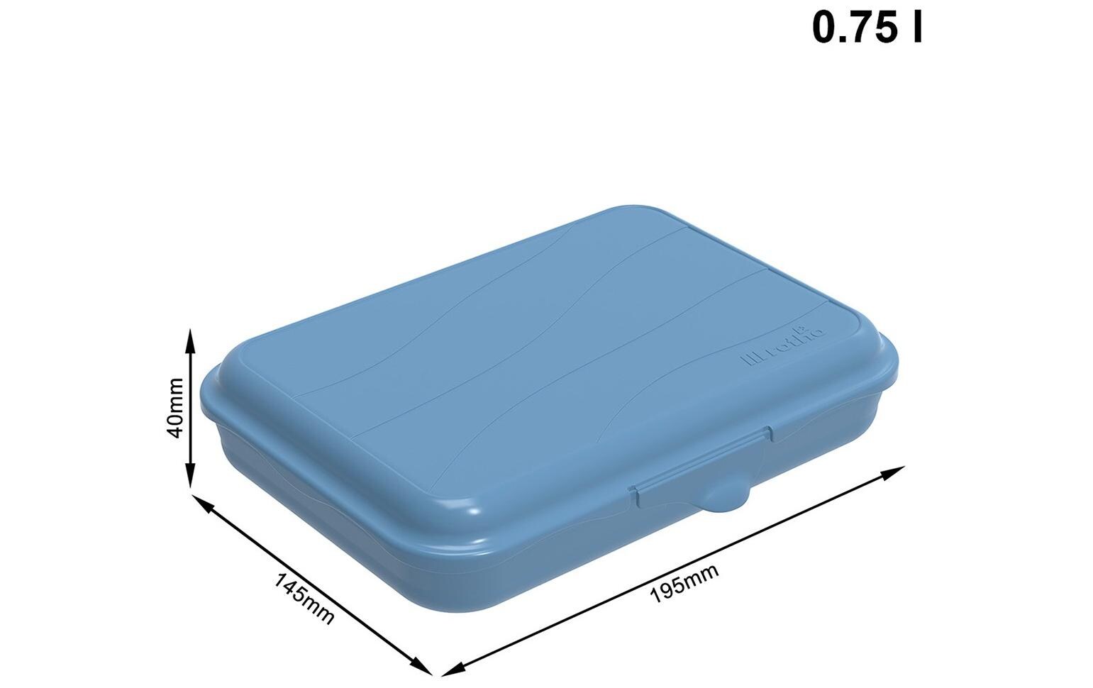 Lunchbox Fun 750 ml, BlauSnackdose für Unterwegs