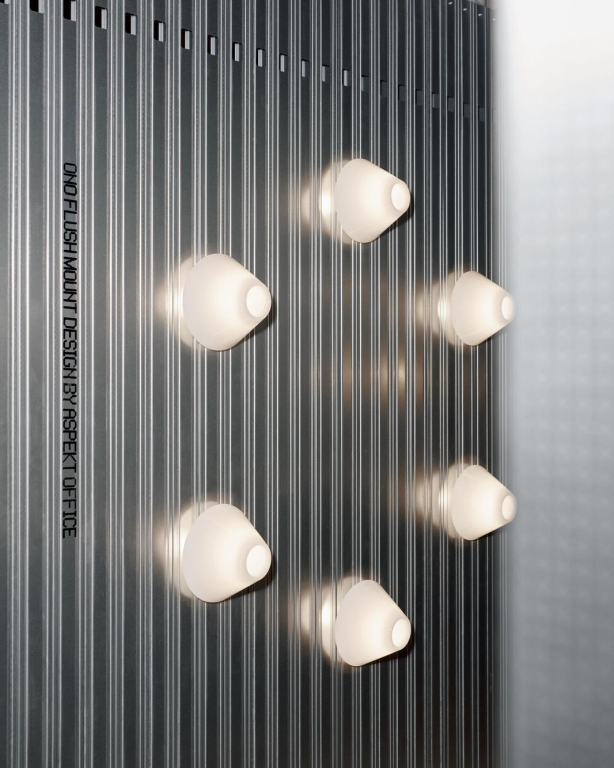 Hay Ono flush mount wandlamp Ø20 white opal