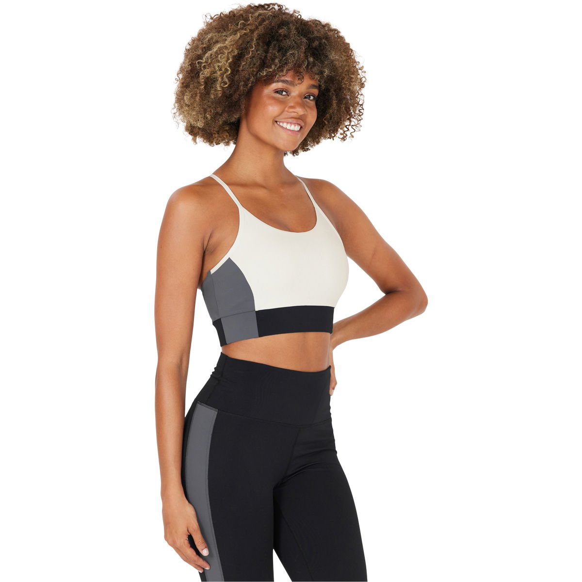 Athlecia Sukey Color Block Light Support Sports BH Dame