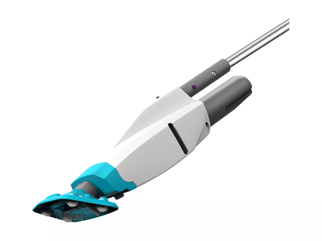 Nettoyeur Manuel Kokido Telsa 15 avec Batterie Rechargeable et Perche de 220 cm pour Piscines et Spas Jusqu'à 5,5 m