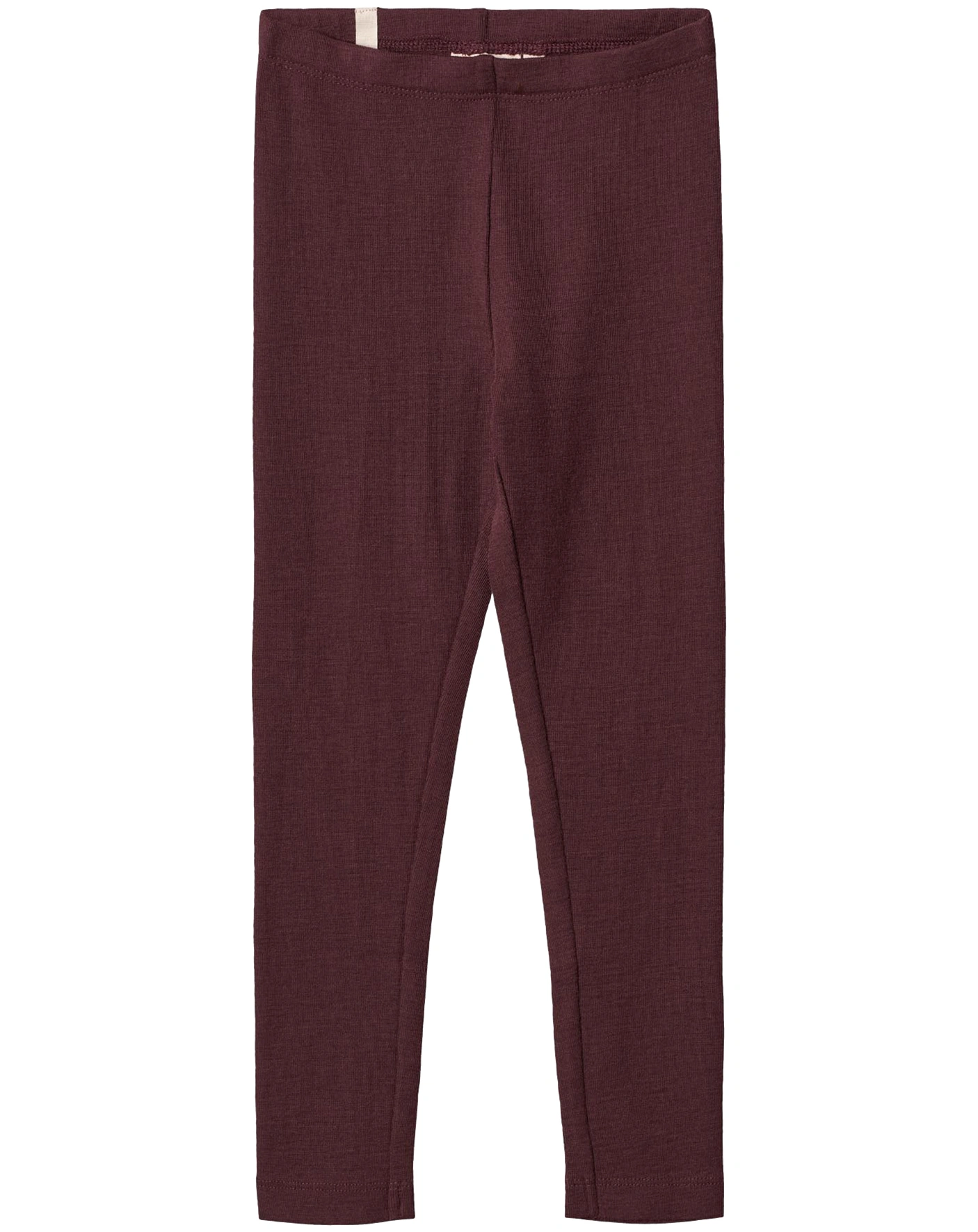 Woll-Leggings BASIC in aubergine