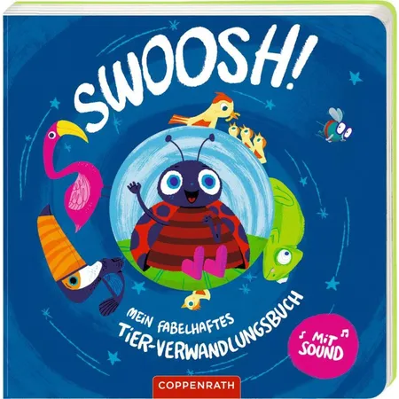 Coppenrath Verlag Swoosh! Mein fabelhaftes Tier-Verwandlungsbuch, mit Sound