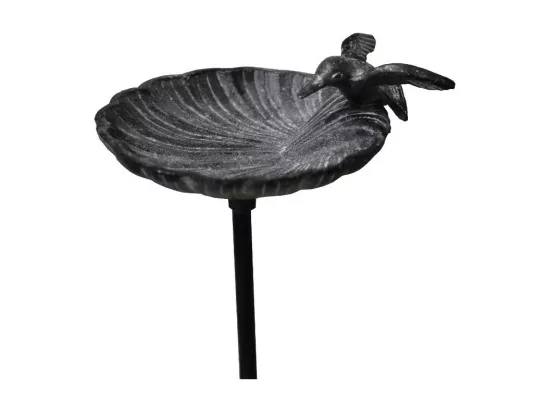 Bain d'oiseaux en fonte gris 15 x 100 cm