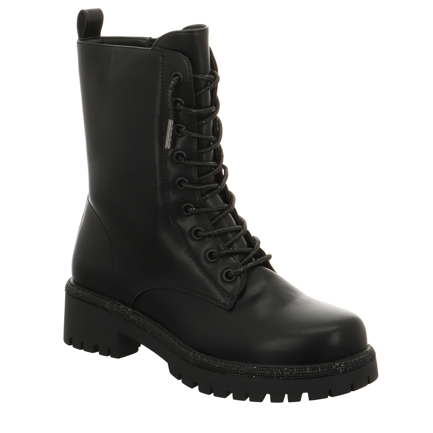 Schnürboots schwarz