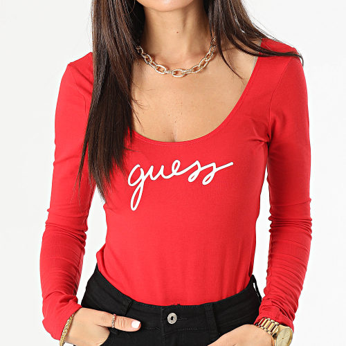 Body Manches Longues Femme O3BM03 Rouge