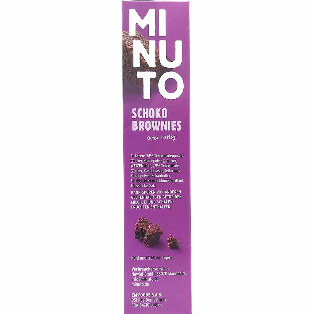 Minuto Vegane Schoko Brownies 314g MHD:31.1.25