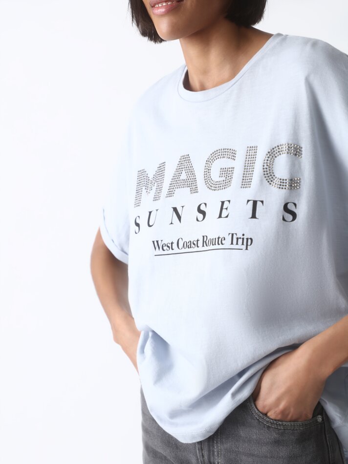 Camiseta básica estampada - Marino Vigoré