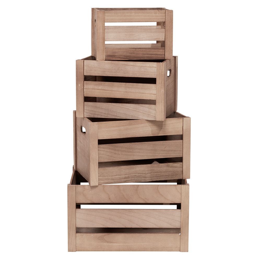 Caisse de rangement en bois Taille M