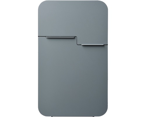 MEFA brievenbus, gepoedercoat staal, BxHxD 322/539/132 mm, Retro 620, Basaltgrijs RAL 7012, semi-mat, frontuitname