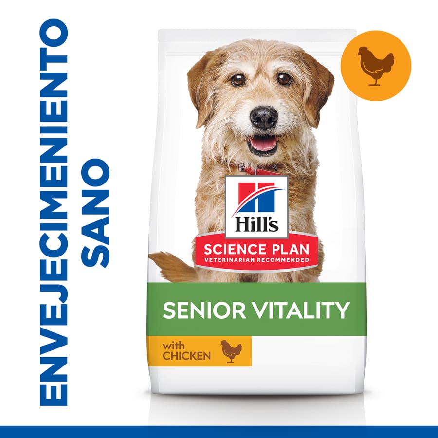 Hill's Science Plan Youthful Vitality Adulto +7 Pequeno e Mini Pollo pienso para perros