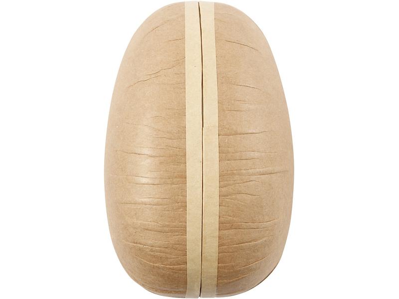 Creativ Company Ostereier 3 Stück, Braun Osterei zum Befüllen als Osternest