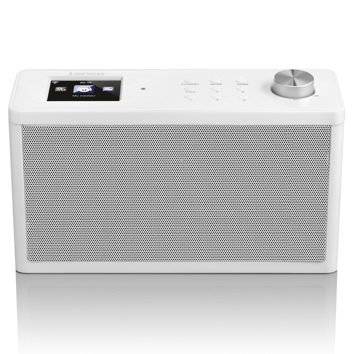 LENCO KCR-2014 Internet Küchenradio mit FM, weiß