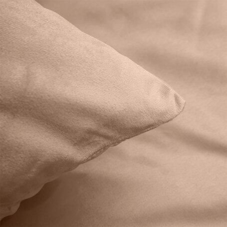 Dekbedovertrek Velvet Uni - Beige