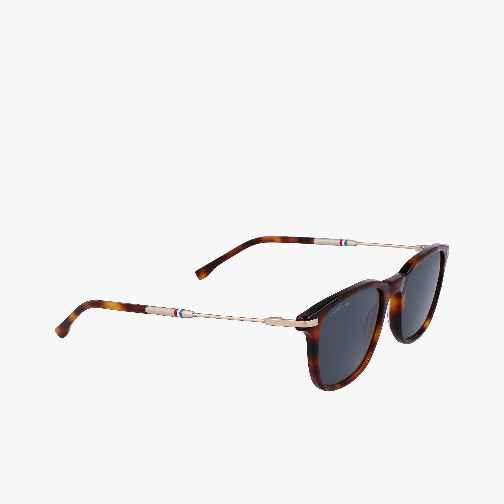 Lunettes de soleil homme rectangulaires Lacoste en acétate Lunettes de soleil - Marron - Lacoste - Homme