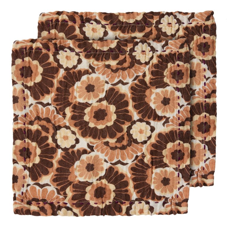 HKliving Cotton servet set van 2 floral vintage