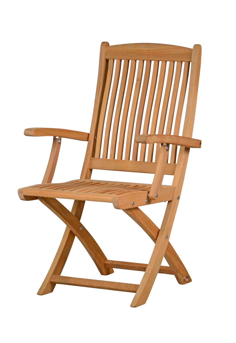 Opvouwbare stoel, houten teak, balkonstoel, tuinstoel, opvouwbaar, premium