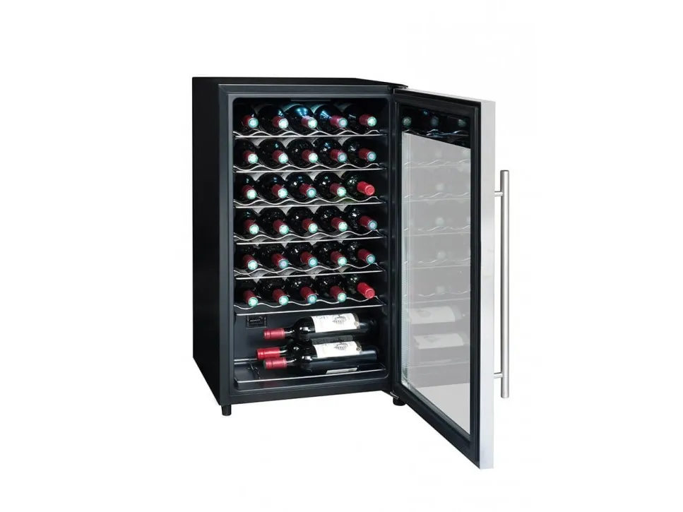 La Sommelière Service LS34A - Vinkøler - bredde: 48 cm - dybde: 43 cm - højde: 83.8 cm - Klasse G - rustfrit stål