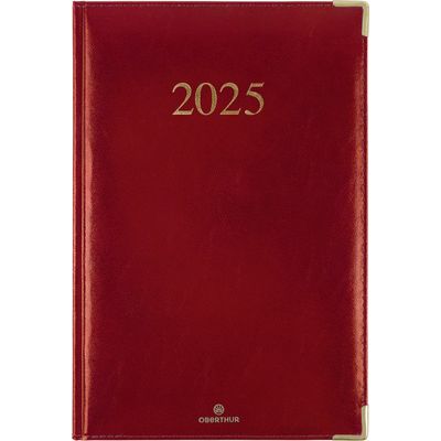 Agenda Kiev - 1 semaine sur 2 pages - 22 x 30 cm - rouge - Oberthur