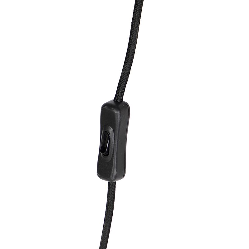 Design hanglamp zwart met stekker - Cavalux