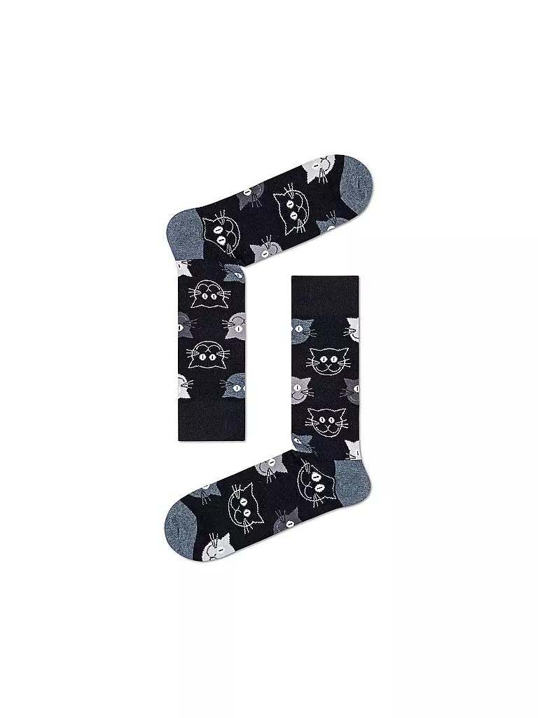 HAPPY SOCKS Damen Socken  MIXED CAT SOCKS GIFT SET 36-40 3er Pkg multi bunt