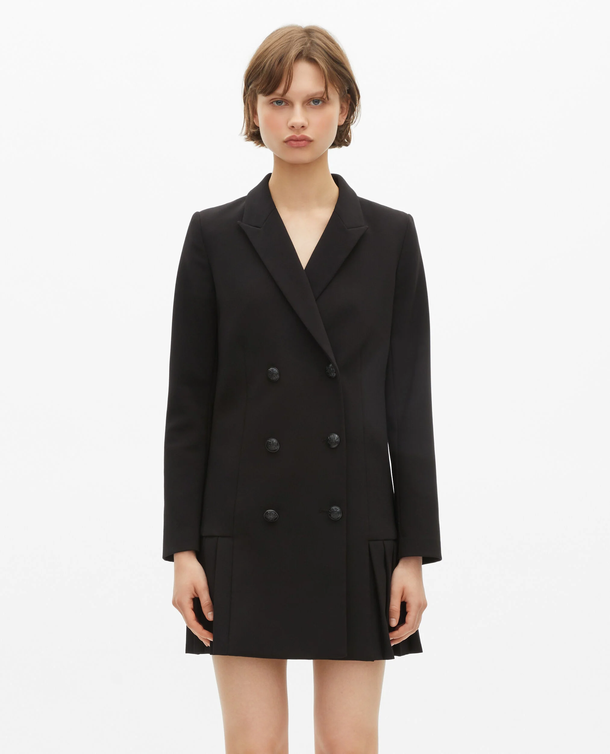 Robe tailleur courte noire