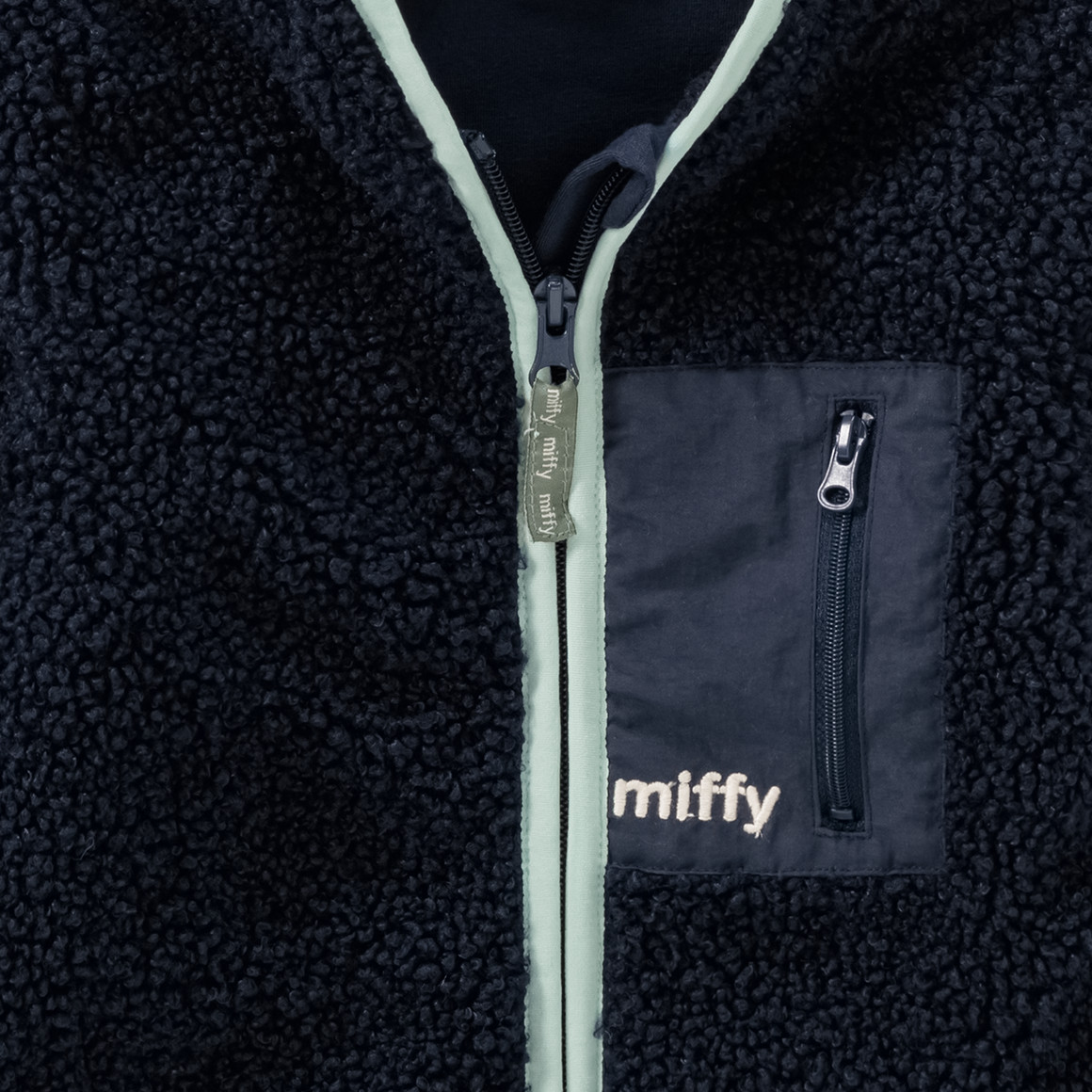 Topomini Miffy Teddyjacke mit Reißverschluss dunkelblau