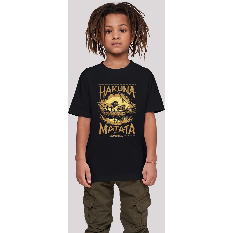 F4NT4STIC T-Shirt König der Löwen Hakuna Matata schwarz