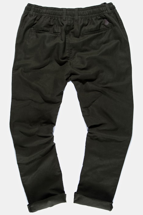 Leinenmixhose, Elastikbund, Basic Fit
