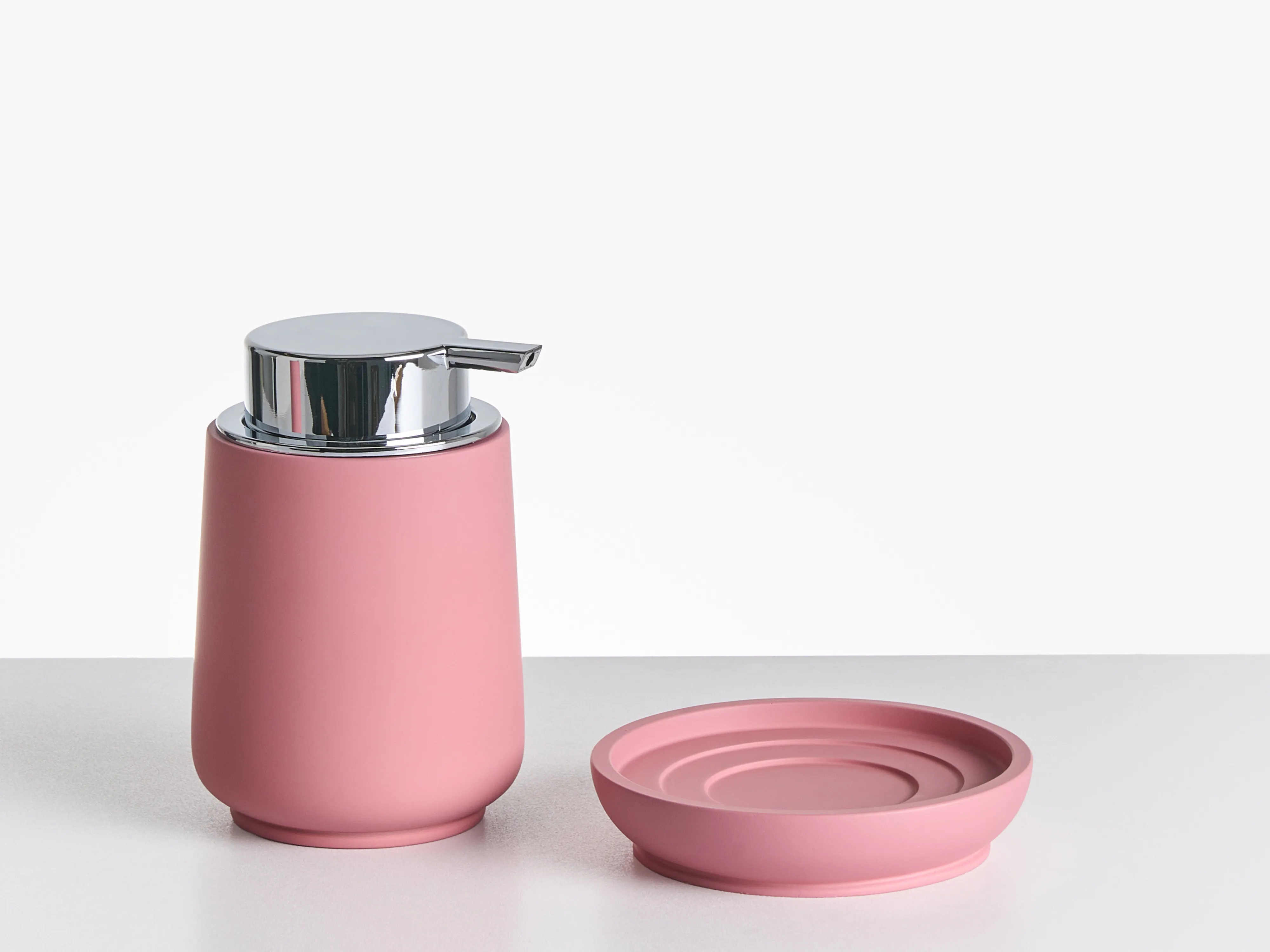 4-delige badkameraccessoireset SUCHES Roze