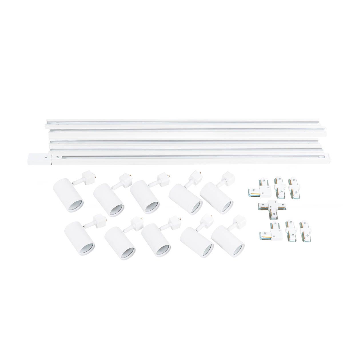 Smart railsysteem met 10 spots wit 1-fase incl. 10 Wifi GU10 50mm - Iconic Jeana