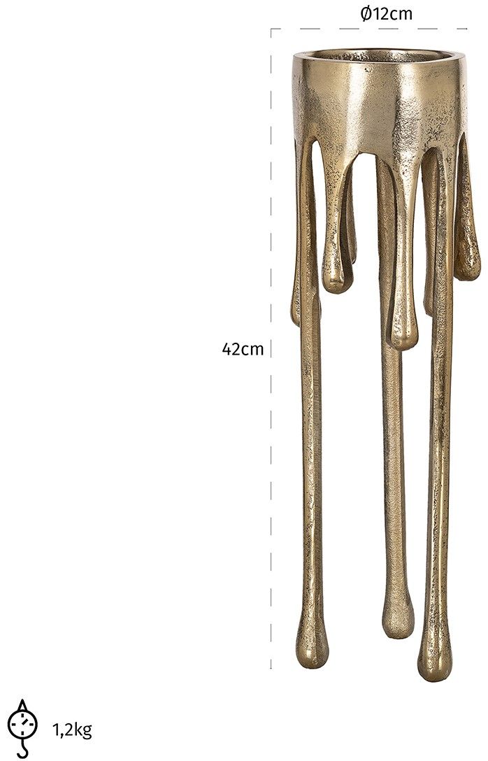 Kandelaar 211453 groot Lorin ⌀12  x H42 cm