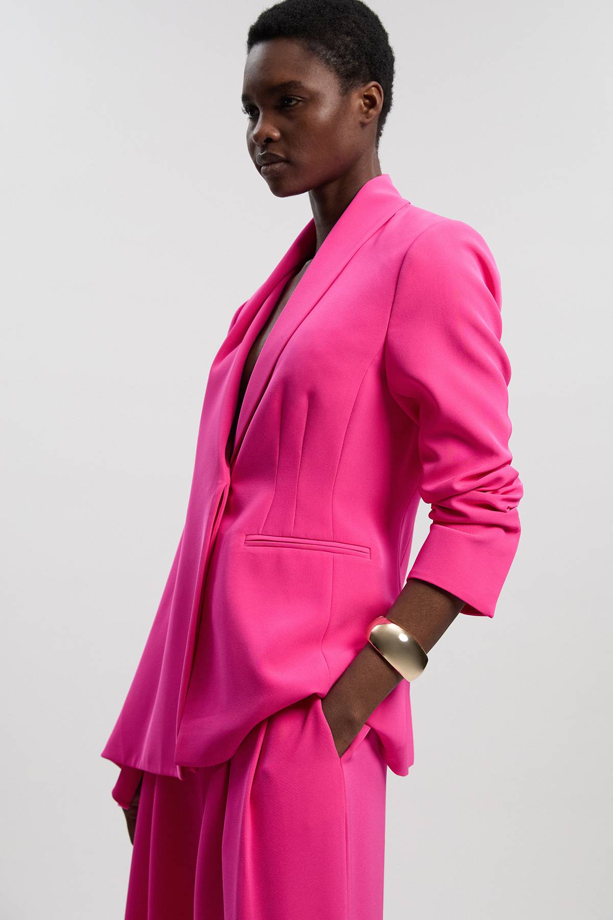 KarenMillen Blazer Petite Cintré Doux À Simple Boutonnage