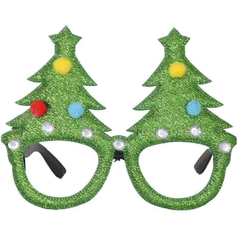 (6er Set) Photo Booth Weihnachts Brillen Party Fotorequisiten Foto Accessoires Dekorationen für lustige Bilder - Weihnachten