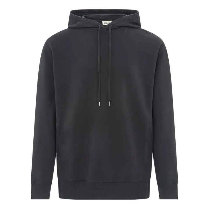 SMALLABLE BASICS Hoodie Homme Coton Bio | Noir