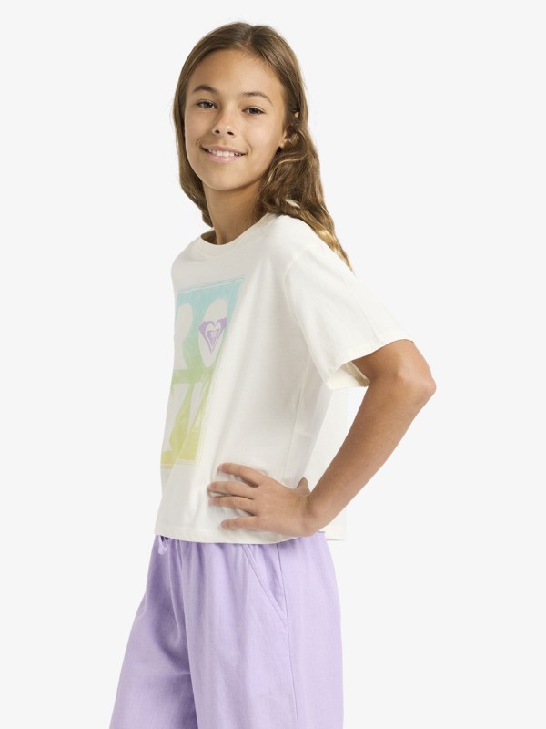 Daisyloose Beach T-Shirt à manches courtes Blanc Fille 4-16