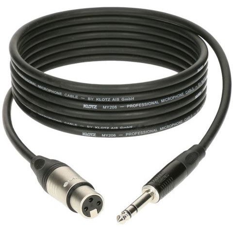 Klotz M1FS1K0750 microfoonkabel 3p XLR female - 6.35 mm 3p jack 7.5 m