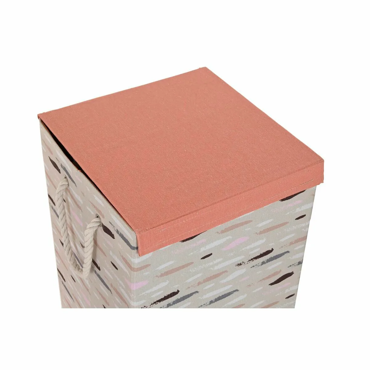 DKD Home Decor Panier à linge - Gris/Orange
