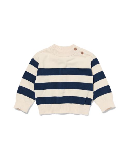 pull bébé rayures bleu
