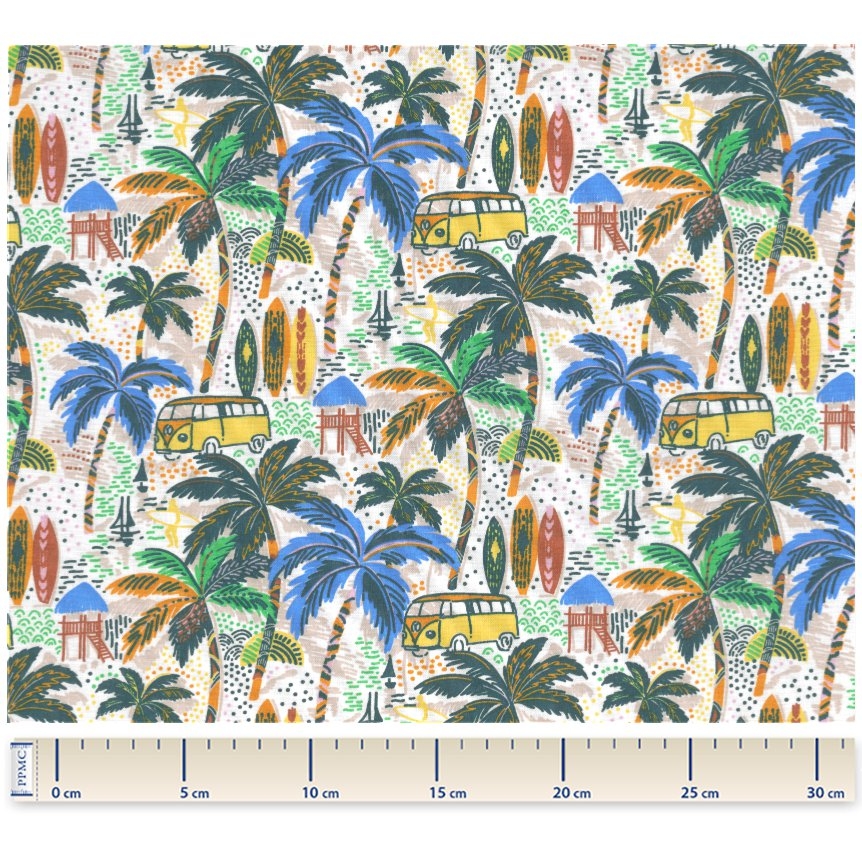 Tissu Coton Au Mètre Ex2358 Van Exotic