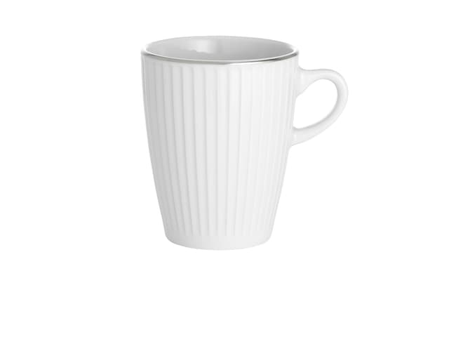 Pillivuyt Vienne plissé Krus 27 cl Hvid/Platin
